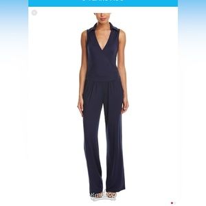 EUC Navy Tart sleeveless collared jumpsuit L (10-12)